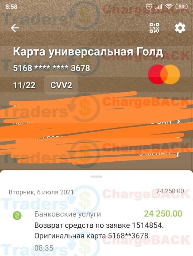 Повернути гроші шахрай TradersHome.com